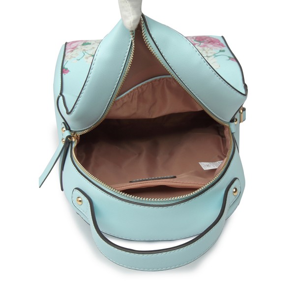 LG1866F-MISS LULU STYLISH LADIES RUCKSACK LEATHER PRINTED BACKPACK BLUE LG1866F-MISS LULU STYLISH LADIES RUCKSACK LEATHER PRINTED BACKPACK BLUE